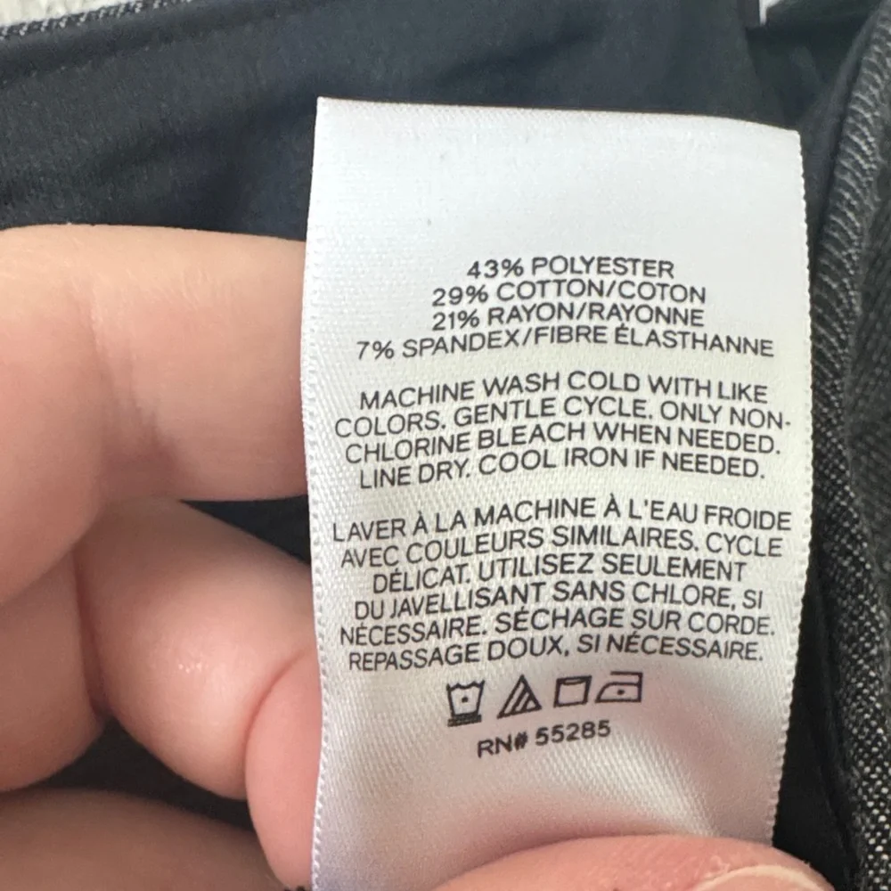 Women’s Express Cropped Skinny High Rise Gray Pants - Picture 8 of 8